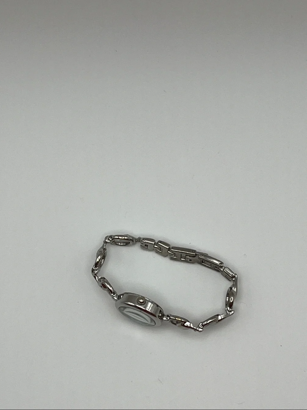 lei Silver Dolphin Link Watch with Blue Dial